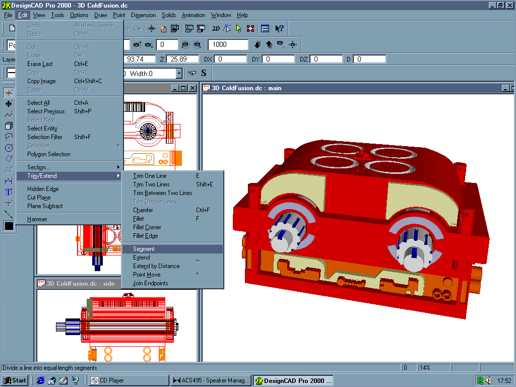 DesignCAD Pro 2000 - User Interface
