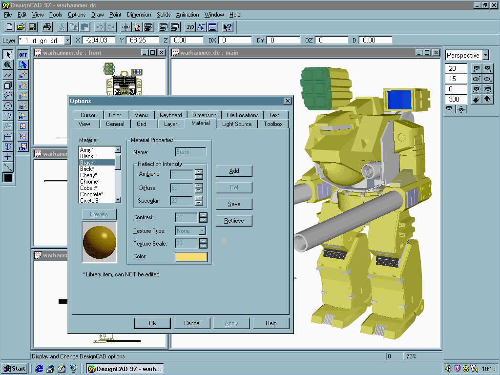 DesignCAD 97 - 3D Modelling
